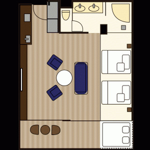 club watermark suite layout